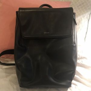 Vegan leather lap top backpack